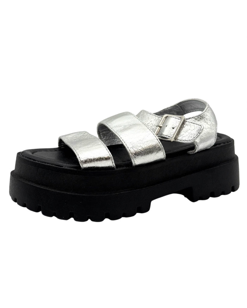DL Size 7 Silver Sandals