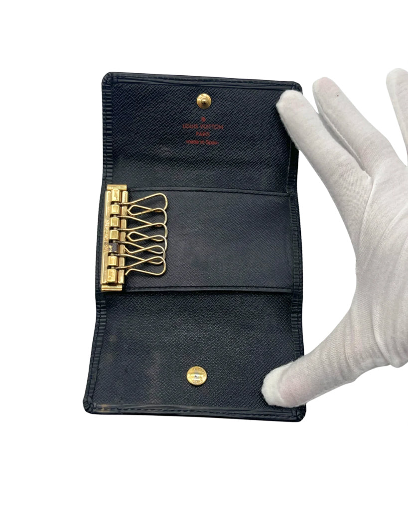 Louis Vuitton Black 6 Key Holder
