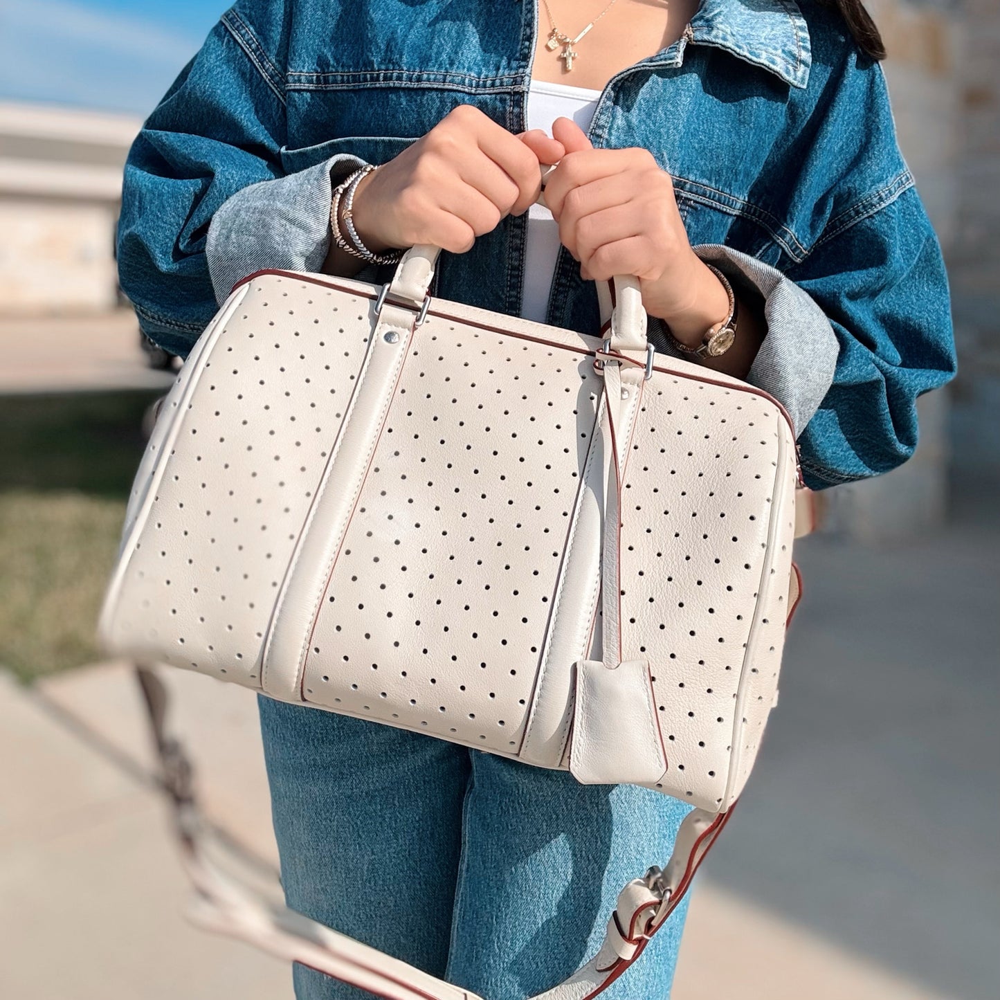 Louis Vuitton White Sofia Coppola