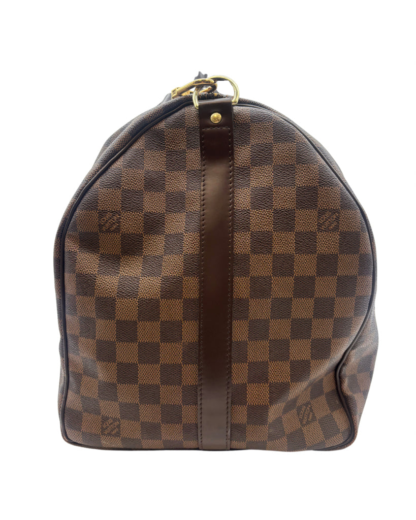 Louis Vuitton Damier Ebene 55 Keepall Bandouliere