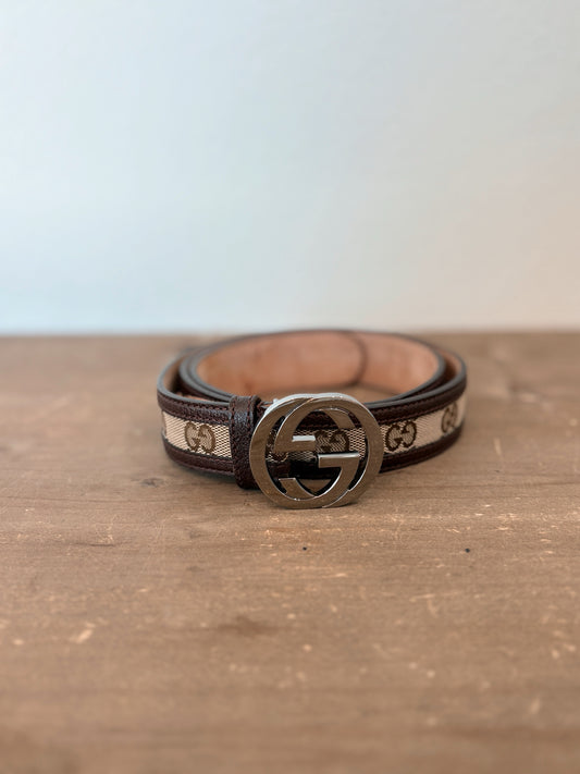 Monogram Gucci Belt