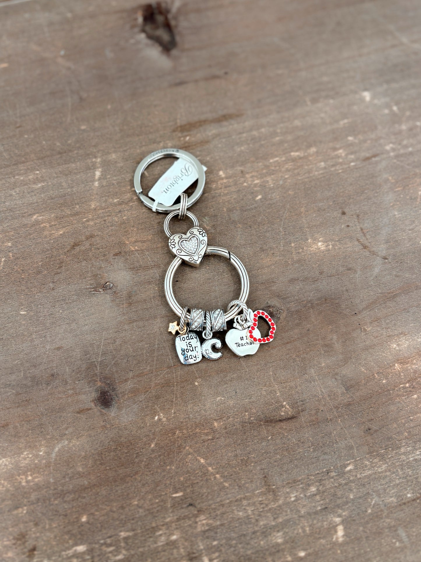 Brighton Silver Teacher Key Ring