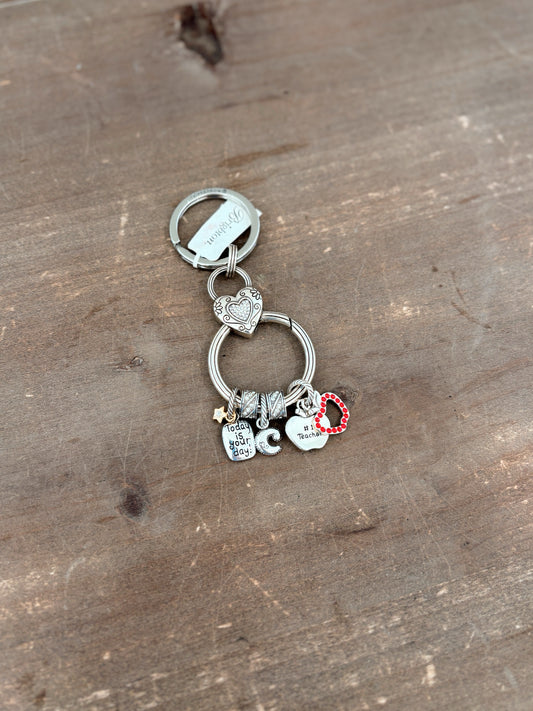 Brighton Silver Teacher Key Ring