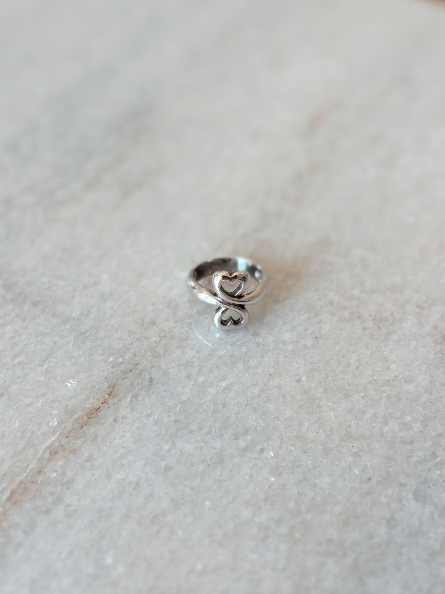 James Avery Size 7.5 Silver "Love With Out End" Ring