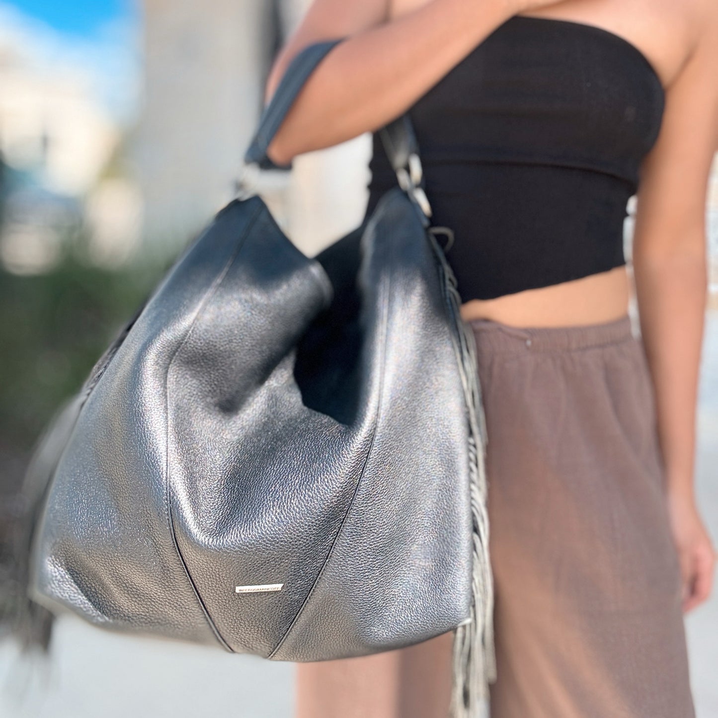 Rebecca Minkoff Black Hobo Tote