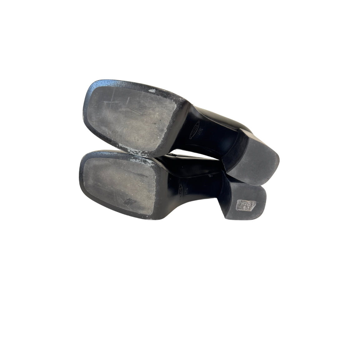 Tod's Size 41.5 Black Loafers