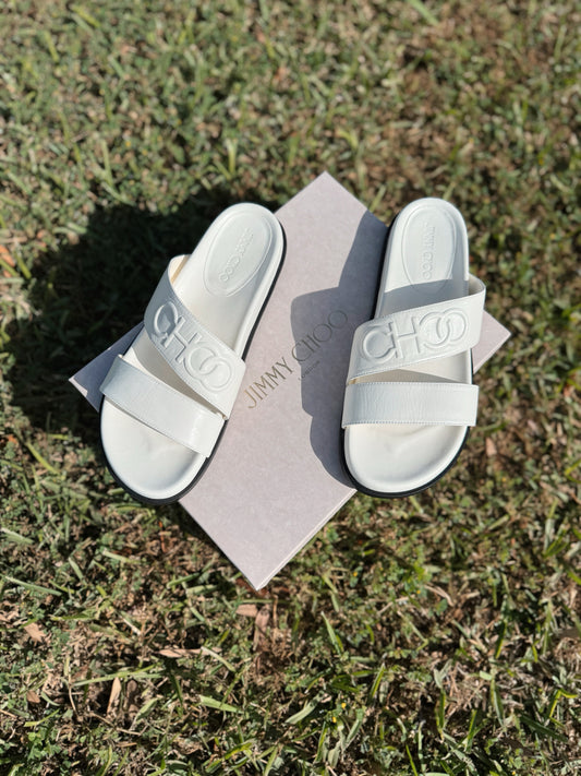 Jimmy Choo Size 40 Nappa Choo Sandals