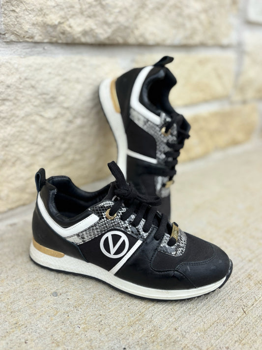 Mario Valentino Size 6 Black Sneakers