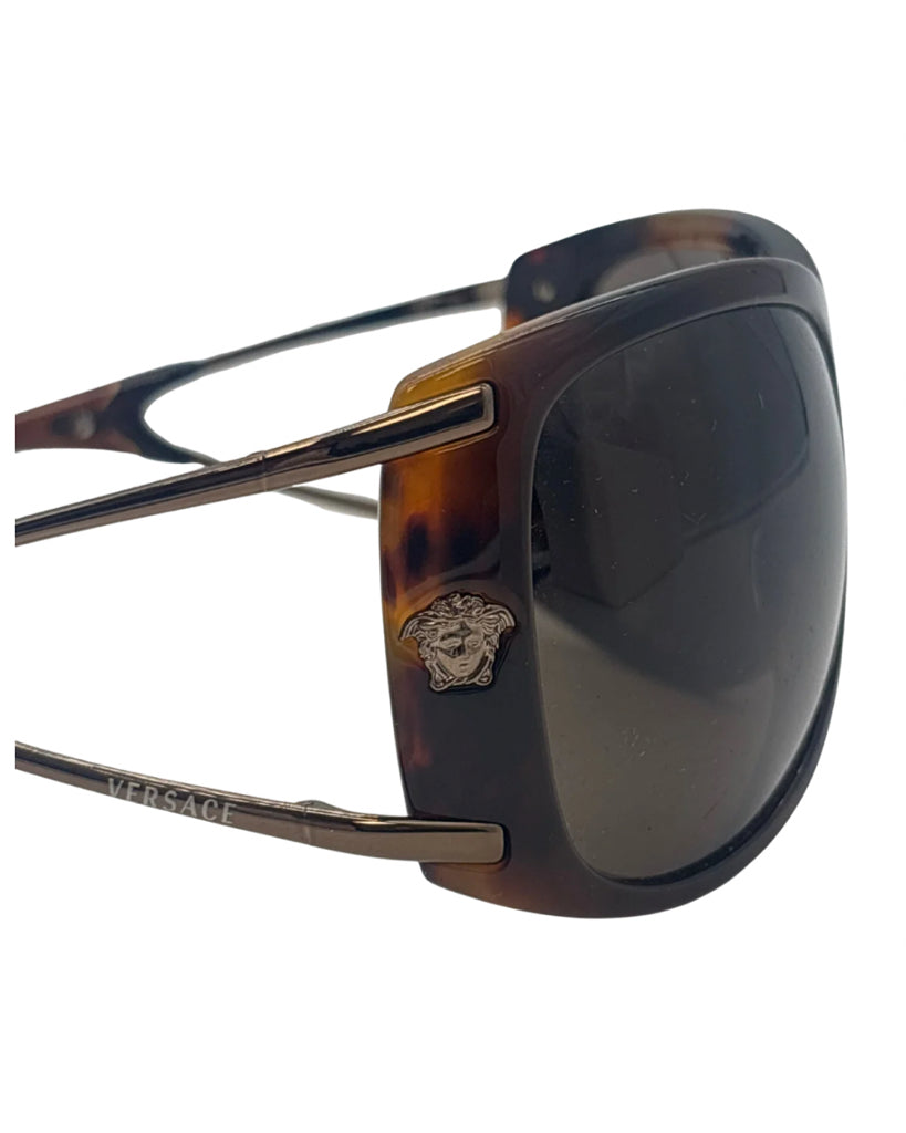 Versace Oversized Tortoise Shell Sunglasses