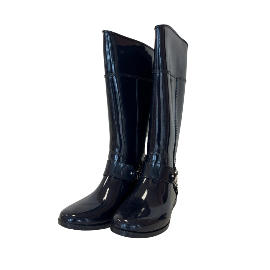 Michael Kors Size 9 Navy Rain Boots