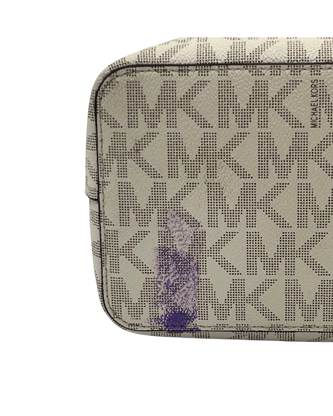 Michael Kors White Bucket Bag