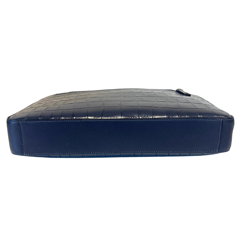 Coach Blue Ethan Slim Briefcase
