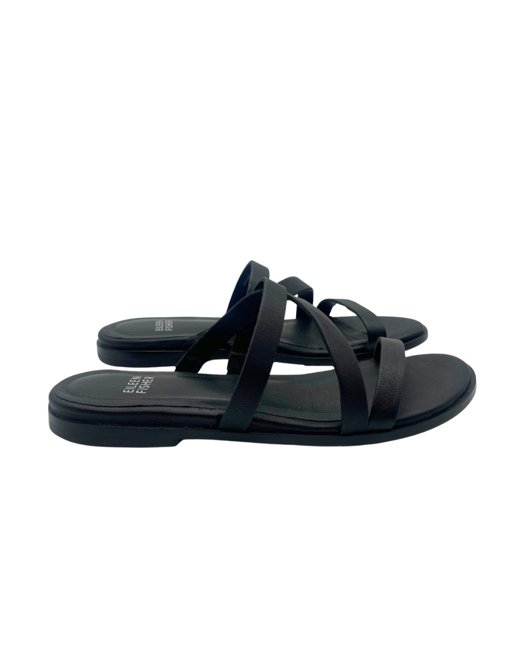 Elieen Fisher Size 7 Black Sandals