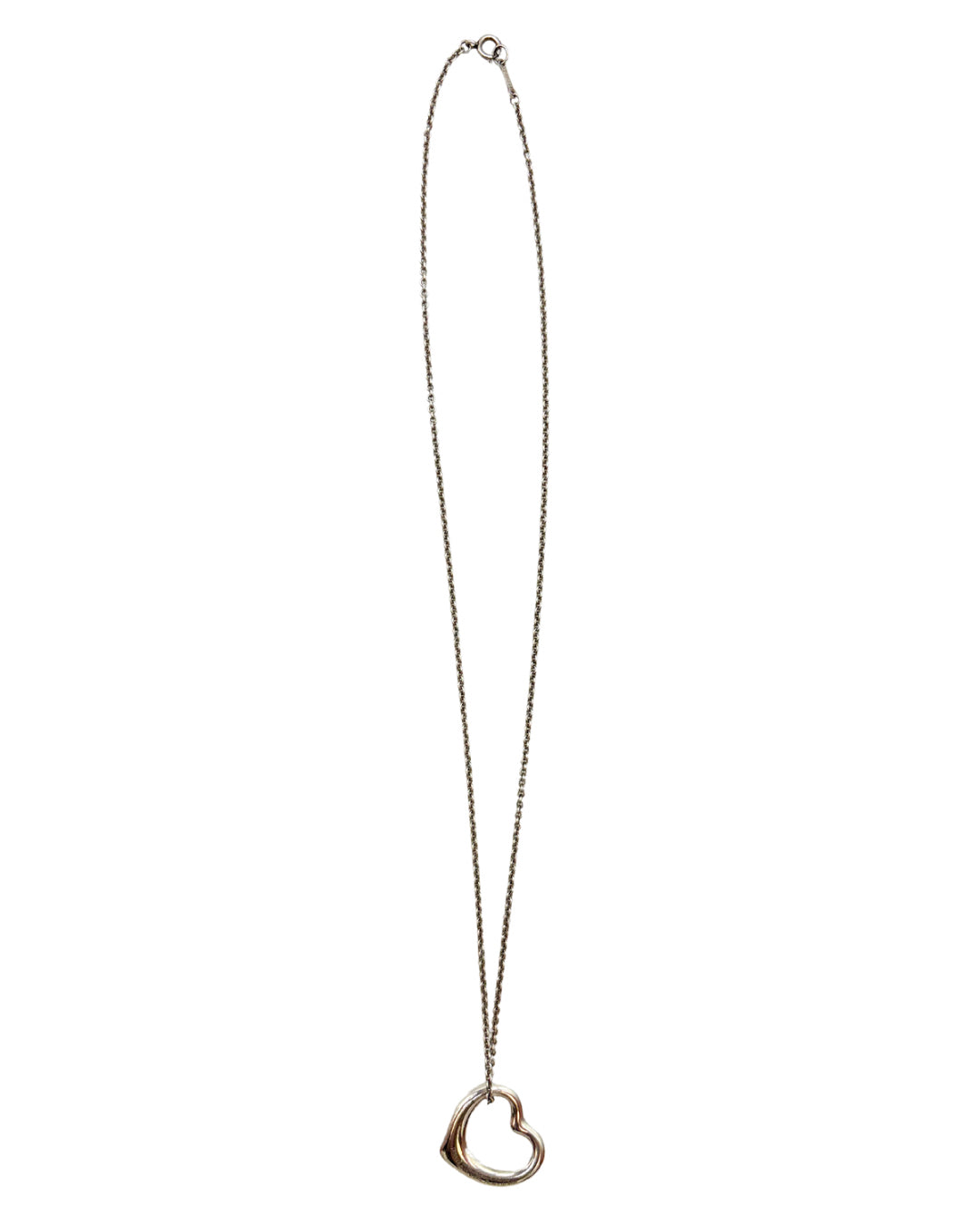 Tiffany & Co. Silver Open Heart Necklace
