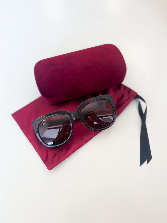 Gucci Runway Havana Oversized Sunglasses