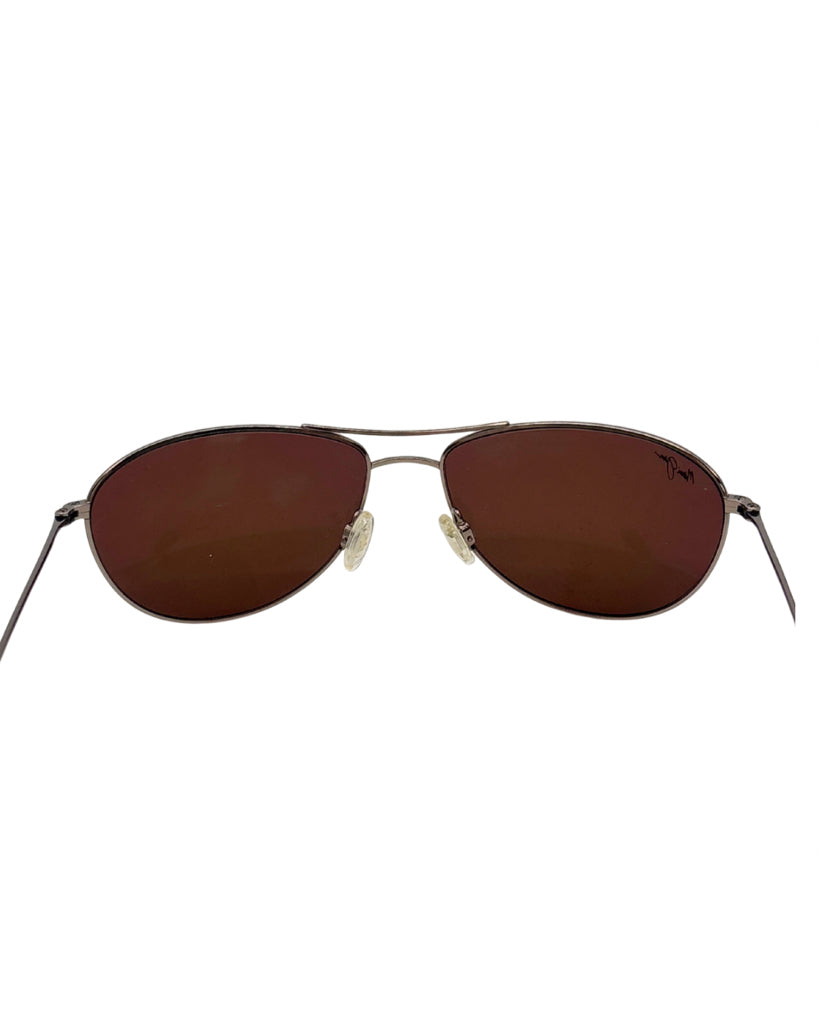 Maui Jim Silver Aviators Sunglasses