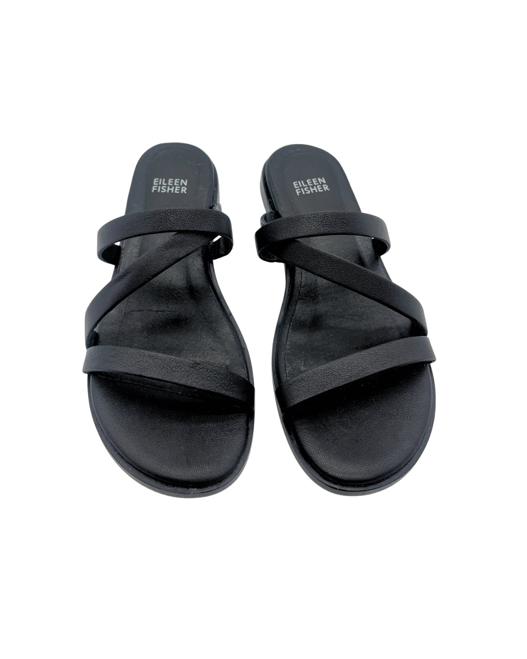 Elieen Fisher Size 7 Black Sandals