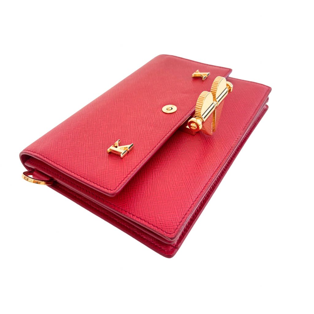 Prada Red  Leather Crossbody