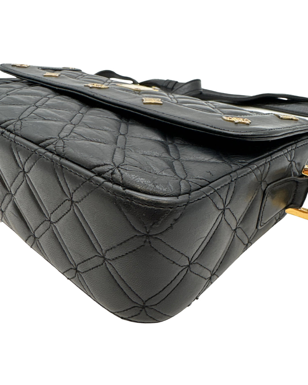 MCM Black Quilited Crossbody