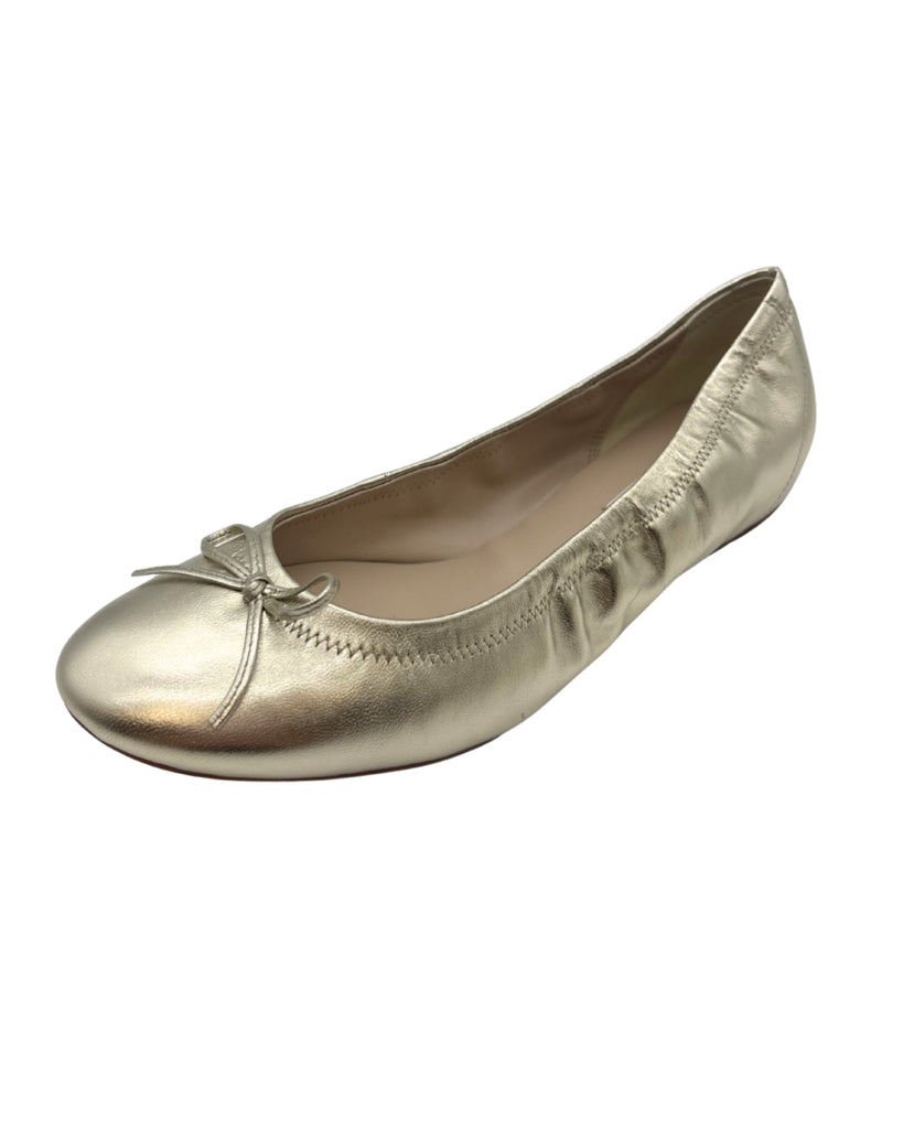 LK Bennett Size 39.5 Gold Flats