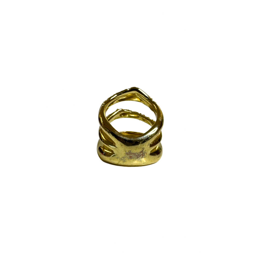 Alex Bitter Size 7 Gold Seaglass Ring