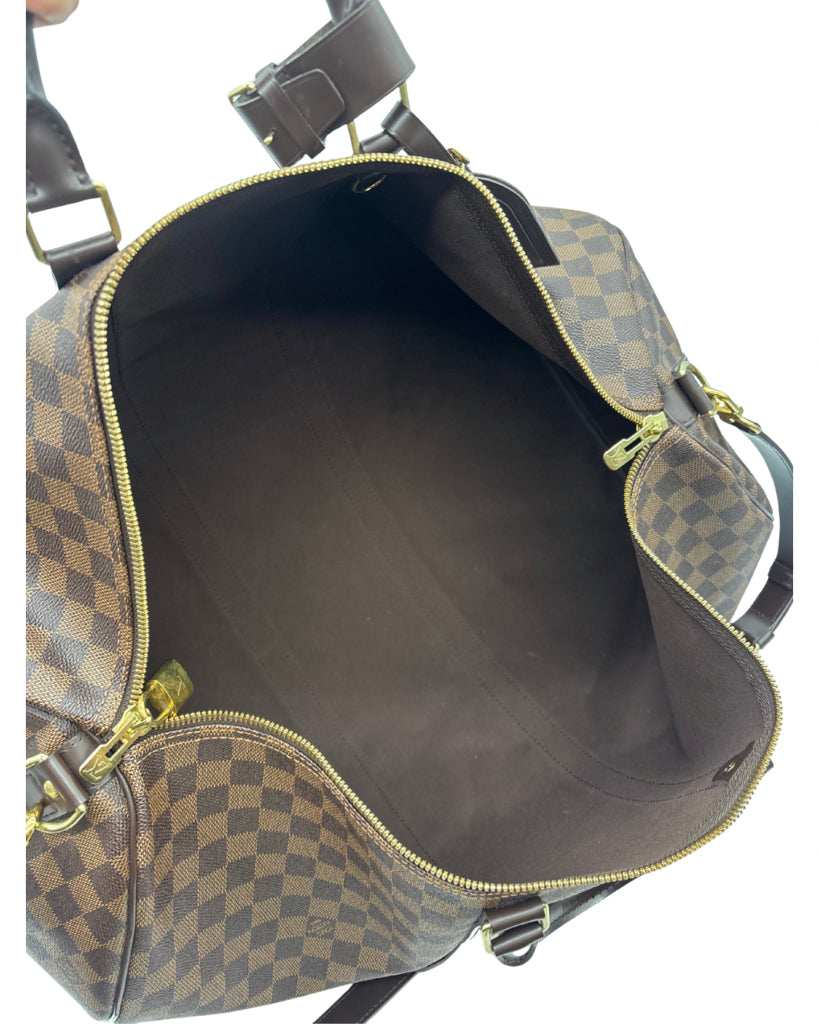 Louis Vuitton Damier Ebene 55 Keepall Bandouliere