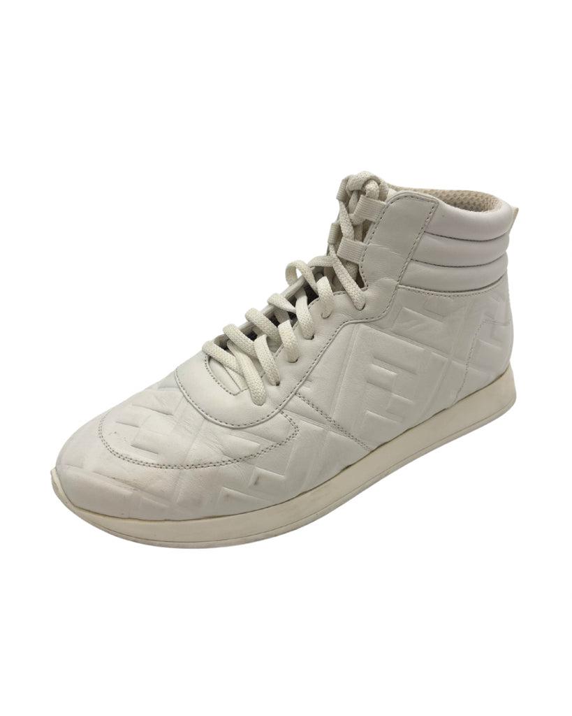 Fendi White Zucca FF Size 38 Sneakers