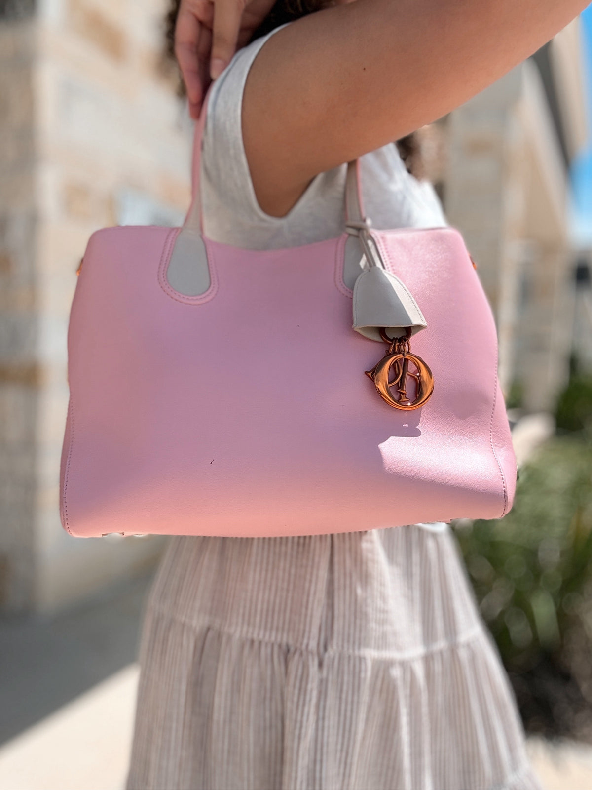 Christian Dior Leather Addict Shopping Tote