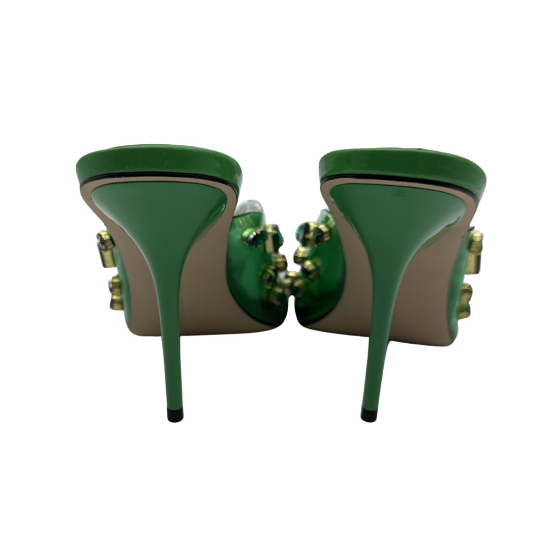 Good American Size 11 Green Heels