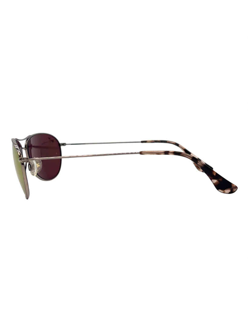 Maui Jim Silver Aviators Sunglasses