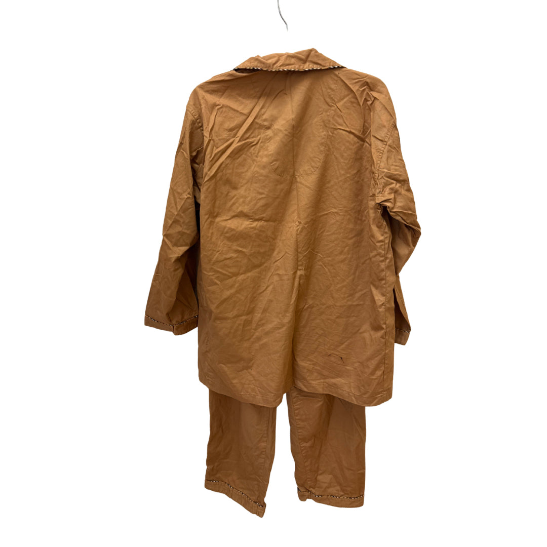Burberry Size Medium Brown PJ Set