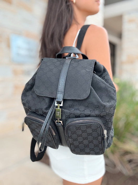Gucci Canvas Backpack
