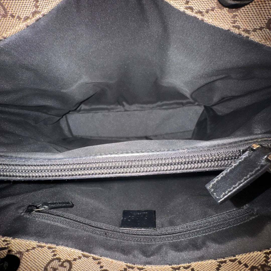 Gucci Monogram Bamboo Tote