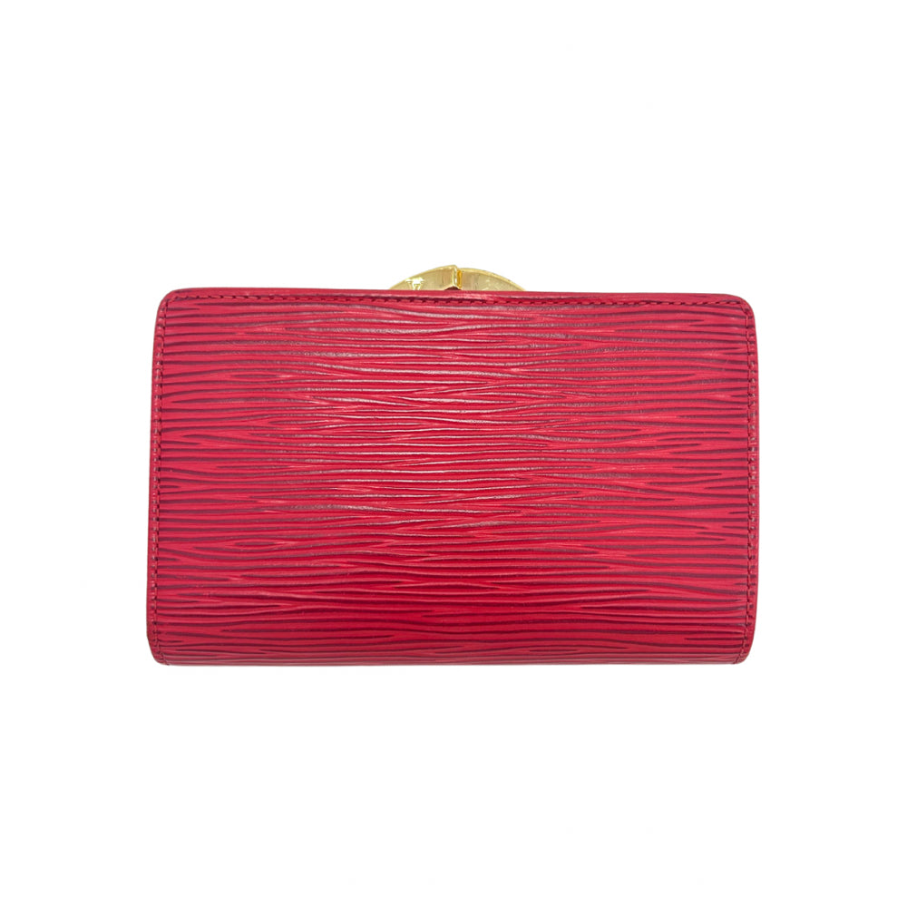 Louis Vuitton Red Epi Viennois Wallet