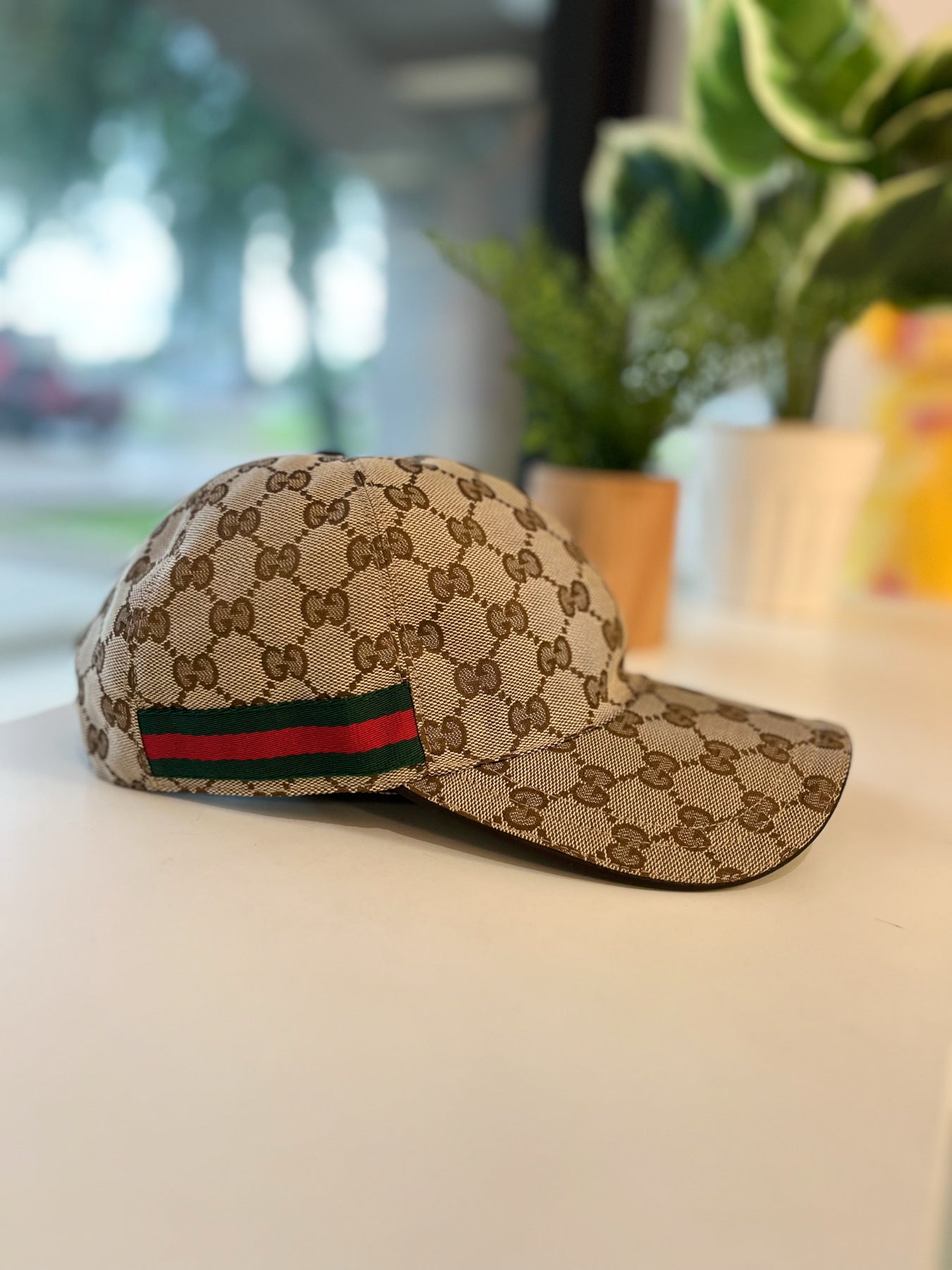 Gucci Monogram Baseball Hat Size Small