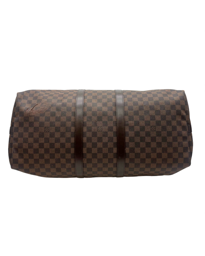 Louis Vuitton Damier Ebene 55 Keepall Bandouliere