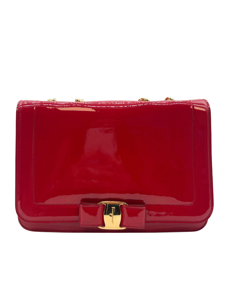 Ferragamo Red Vara Bowknot Crossbody