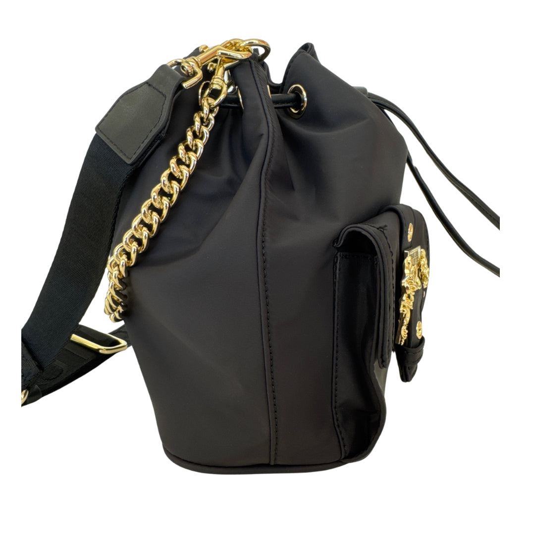 Versace Jeans Couture Black Bucket Bag Retail $200