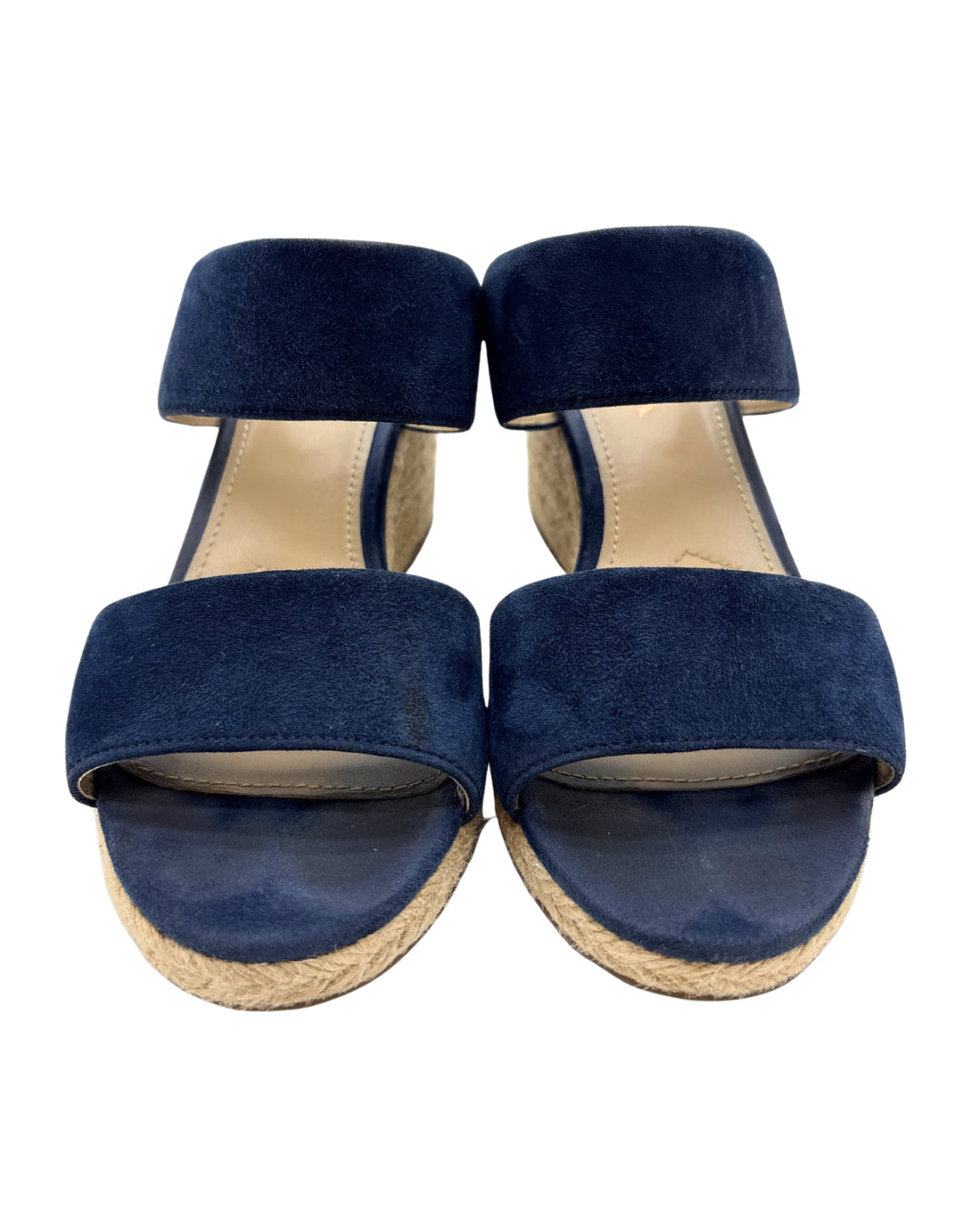 Prada Suede Espadrille Wedge Sandals