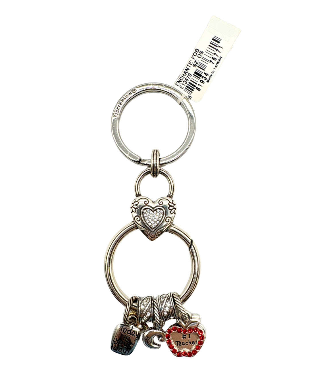 Brighton Silver Teacher Key Ring