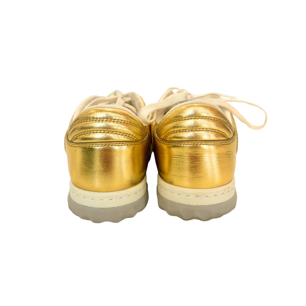 Gucci Size 36.5 Gold Shoes