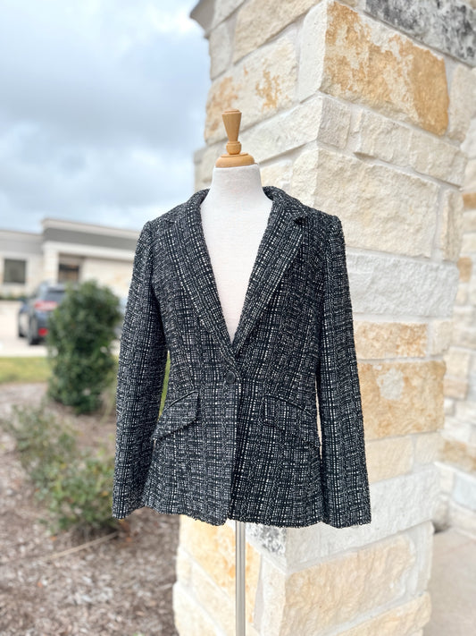 Calvin Klein Size 12 Tweed Blazer