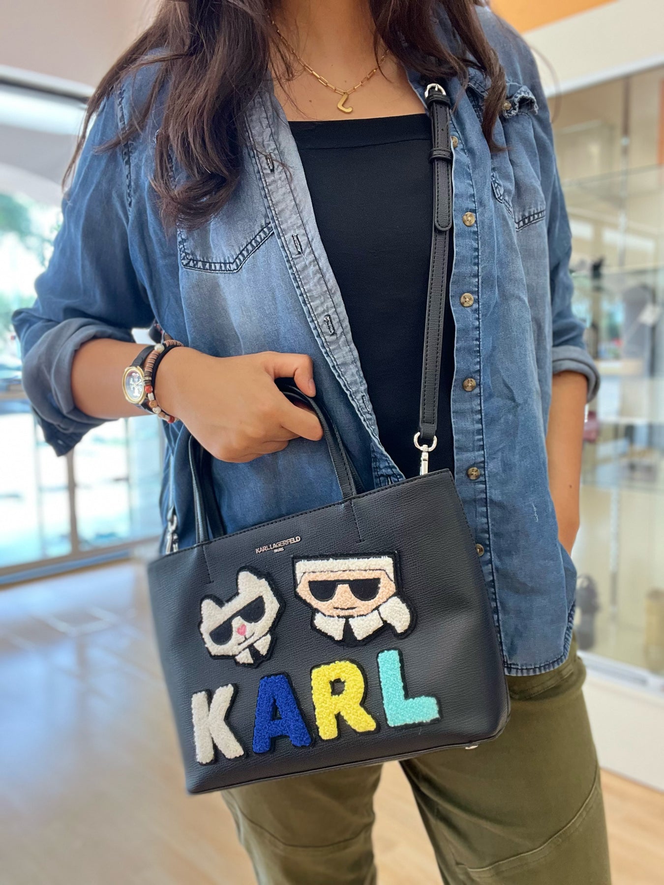 Karl Lagerfeld Black Purse