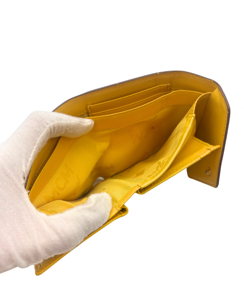 MCM Leather Envelope Flap Wallet
