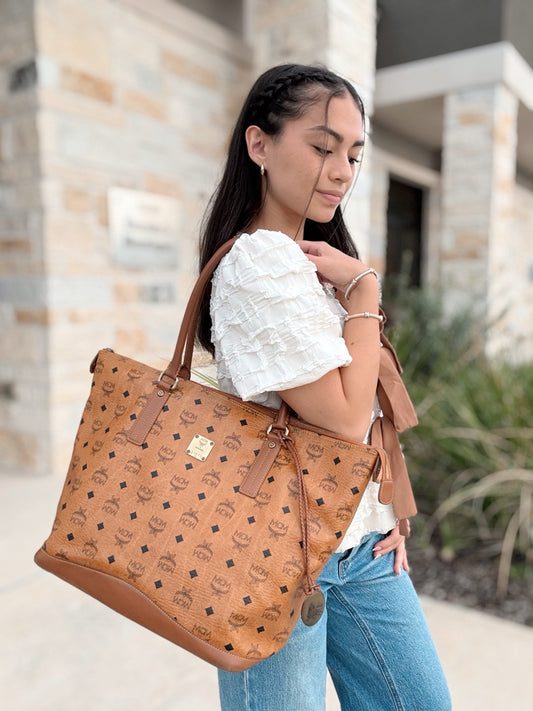MCM Monogrammed Tote