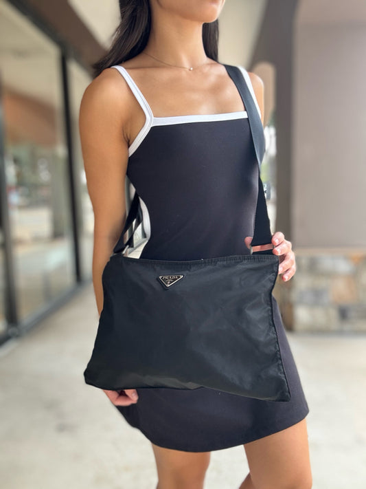 Prada Black Nylon Crossbody