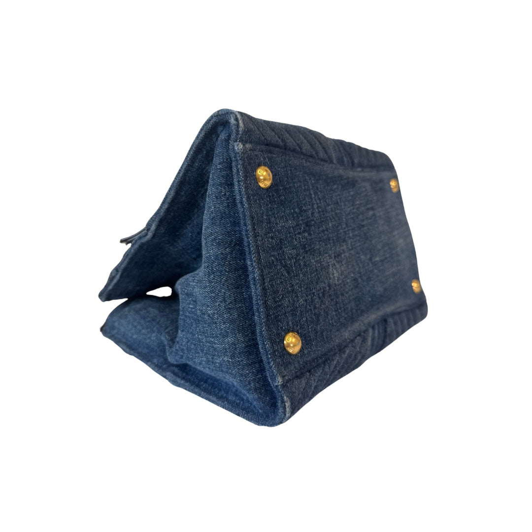 Miu Miu Denim Biker Tote