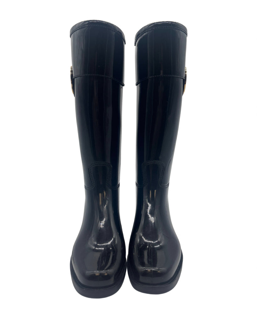 Dior Size 37 Black Rain Boots
