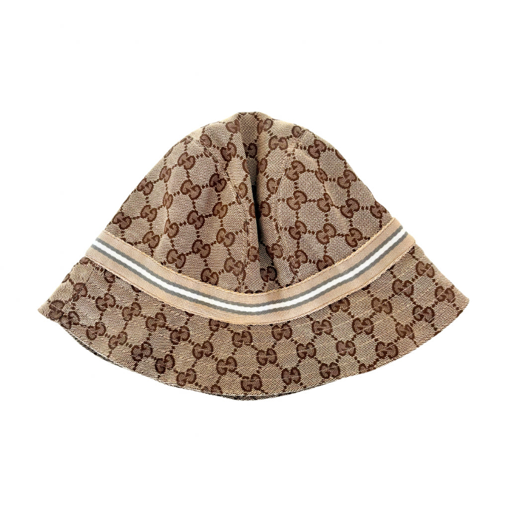 Gucci Tan Monogrammed Bucket Hat