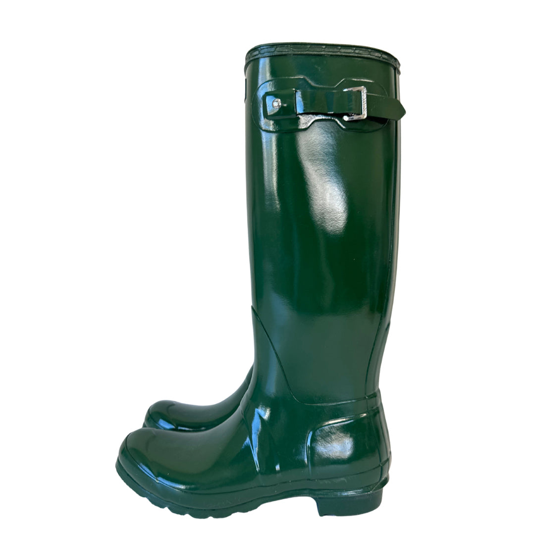 Hunter Size 10 Green Rain Boots